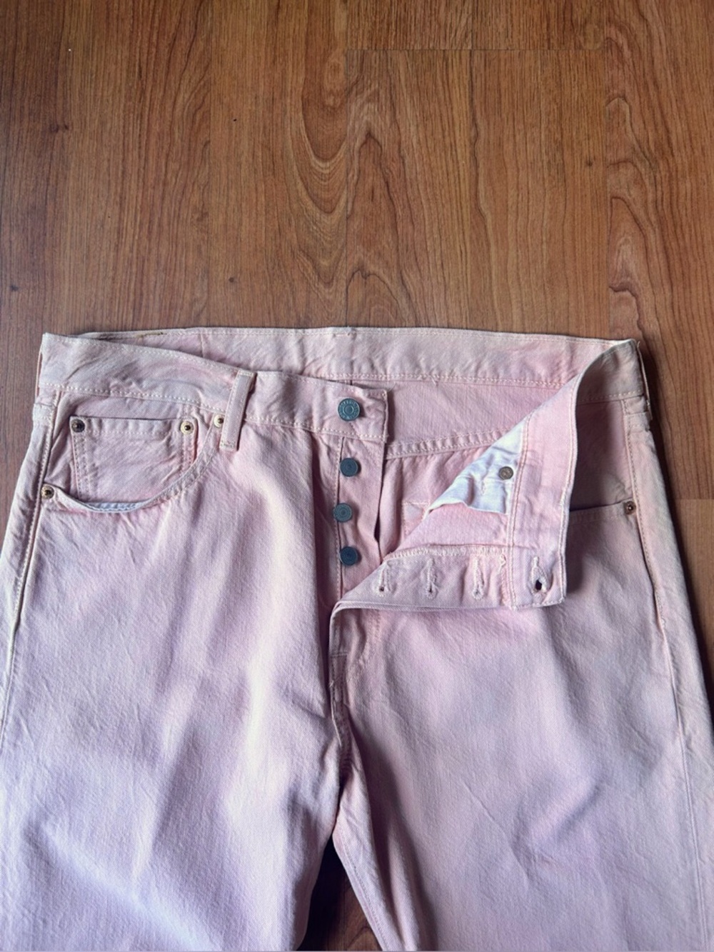 levis 501 button fly jeans mens 34x29 - Picture 2 of 6